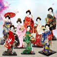 thumbnail image 3 of Figura humana de 12 pulgadas, figura de geisha, muñeca de kimono de seda, adornos de estilo de boda para restaurante, regalos decorativos de escritorio, 3 of 6