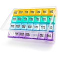 thumbnail image 1 of Mossime Large Monthly Pill Box Organiser 4 Week, Big Pill Organiser With Dust-proof Case, Big Tablet Box For Family, Daily Dosette Box Medication Orga, 1 of 5