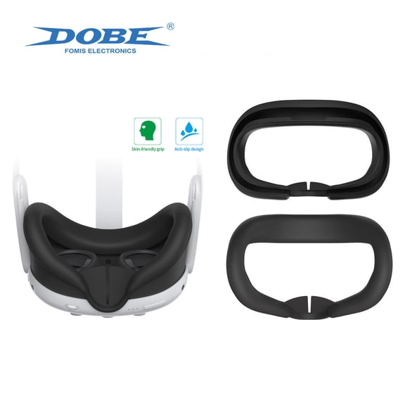 DOBE Light-Blocking Silicone Face Cover for Meta Quest 3 VR Headset - Sweatproof Washable Eye Mask, Ergonomic Cushion for Enhanced Immersion, Hygienic VR Accessory