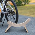 thumbnail image 4 of OULII Parking Bike Stand Grey Wood Storage Sleek Bicycle Storage Area 1Pack, 4 of 8