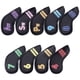 thumbnail image 3 of 9 Unids/Set Golf Iron Cover Cuero Golf Iron Head Covers Headcover Número Colorido Bordado(22 * 17 * 11cm-Negro) Ecomeon no, 3 of 5