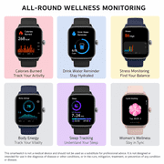 Vibeat Smart Watch for Men, 1.85 AMOLED Screen with Bluetooth Call & Voice Control, 120+ Sport Modes, IP68 Waterproof Fitness Tracker for Android iOS, Pink