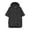 Black, variant on HCYSFG Womens Solid Color Hoodies Hooded Short Sleeve Drawstring Side Slit Loose Fit Pullover Sweatshirts Casual Tops