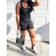 thumbnail image 3 of Women's New Short Vest Top Tight Shorts Sports Casual Suit Summer Two Piece Suit, 3 of 5