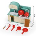 thumbnail image 4 of Viflosae Girl Toys Age 4-5 Girl Gifts Dollhouse Furniture Kitchen Play Set Bookstore Playground Miniature Refrigerator Set Pretend Play Scene Accessories Toys Woman Christmas Gifts, 4 of 9