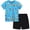 Blue Astronaut, variant on 2-7Y Toddler Boy Summer 100% Cotton Clothing Set Plane T Shirt Elastic Waist Pockets Shorts Set 2 Piece Outfit
