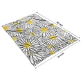 thumbnail image 4 of White Daisy Flower Black Lines Pattern Blanket,Comfortable Soft Flannel Throw Blanket,All Season,Warm Lightweight Blankets for Sofa Bed Couch Living Room Chair,40"x50", 4 of 4