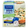 thumbnail image 1 of Burnbrae Farms EGG Bakes! Spinach Ricotta Caramelized Onion crustless quiche, 1 of 11