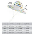 thumbnail image 3 of Gelikeya Toddler Baby Sun Hat 12-24 Months Cute Floral Print Bucket Hat Adjustable Wide Brim Summer Beach Hat Soft Baby Cotton Hats Z01-Yellow, 3 of 5