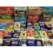 TOPPS, UPPER DECK, DONRUSS, FLEER, SCORE, PLAYOFF GREAT LOT OF OLD UNOPENED FOOTBALL CARDS IN PACKS 60 Cards in Packs from the Late 80s and Early 90s