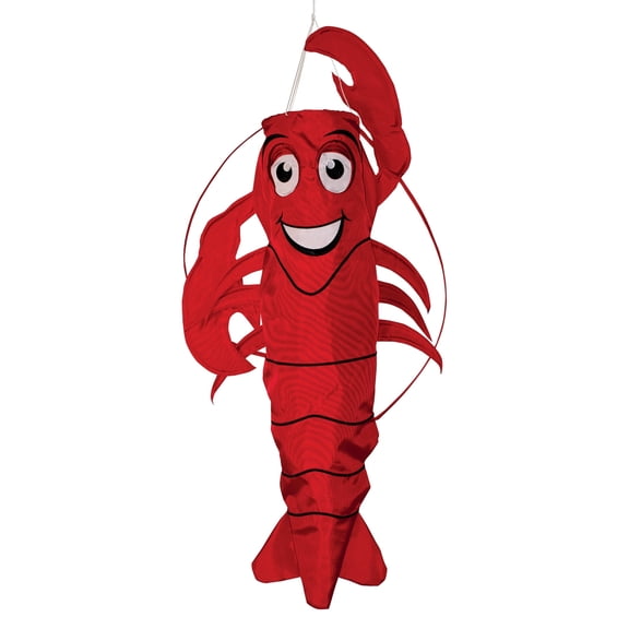 In the Breeze 5010 — 3D Lobster Windsock - Hanging Outdoor Crustacean Decoration — Sea Life