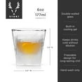 thumbnail image 4 of Viski Glacier Chilling Whiskey Glasses, Home Bar Gifts for Men 6oz Set of 1, 4 of 9