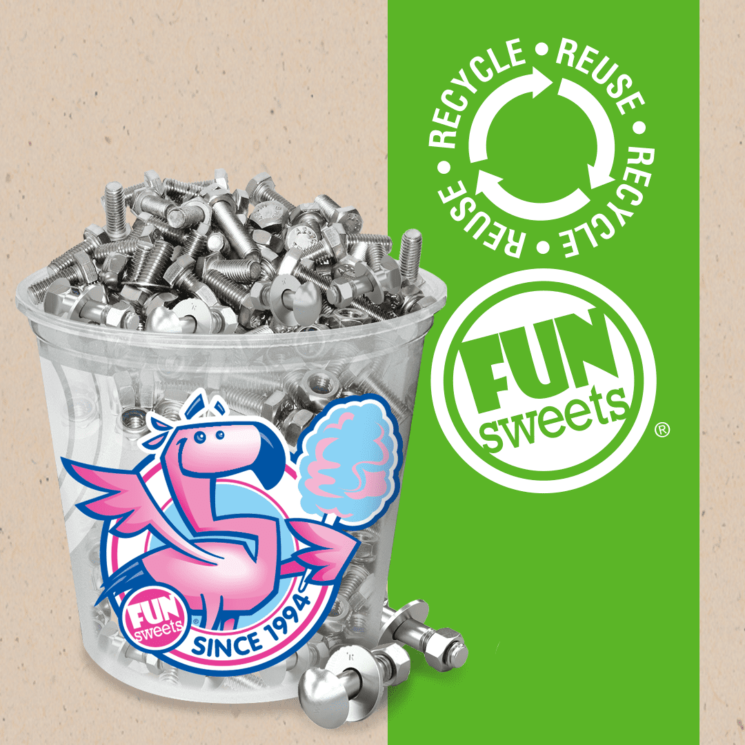 Fun Sweets brand 5 Pack Fall Cotton Candy Sampler. Gluten Free and Peanut Free.