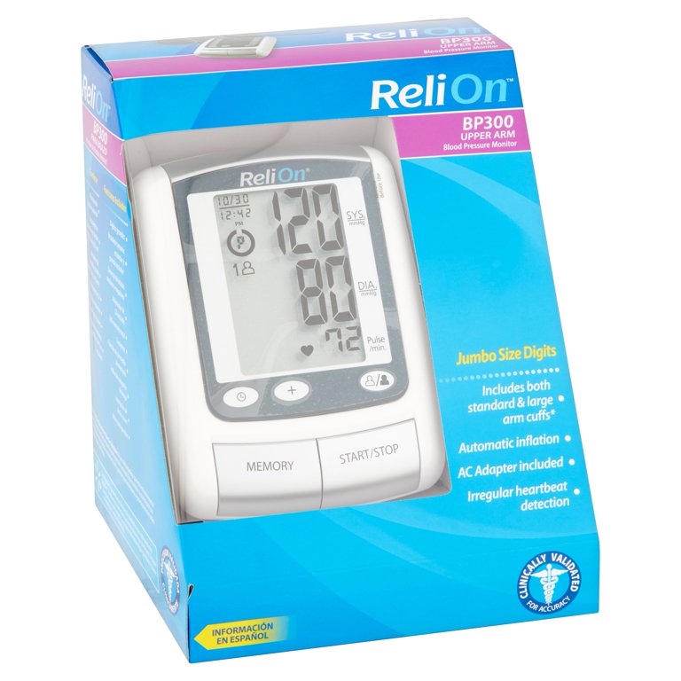 ReliOn BP200 Upper Arm Blood Pressure Monitor 