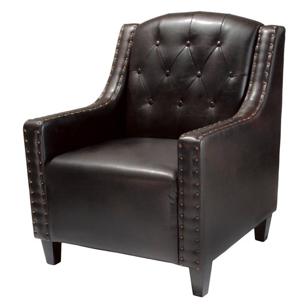 Gabriel Tufted Leather Club Chair