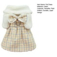thumbnail image 3 of CSChome Pet Dress Plaid Pattern Pet Plaid Pattern Dog Princess Winter Warm Pet Supply, 3 of 7