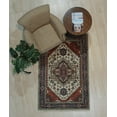 thumbnail image 4 of EORC Navy/ Ivory Hand Knotted Wool Traditional Serapi Rug, 9' x 12', 4 of 4