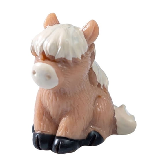 Small Highland Cow Statue Decor Resin, Highland Cow Figurines for Home 1 Inch, Cow Enthusiast Gift for Shelf Table Tray Living Room Bedroom Farmhouse Decoration