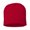 Red, variant on 8" Beanie&nbsp;Solid Pom-Pom Cuffed Beanie for Winter Fleece Red Color Hats Beanie One Size