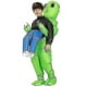 thumbnail image 2 of Green Alien Carrying Human Costume Inflatable Funny Blow Up Suit Cosplay For, 2 of 4