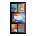 thumbnail image 2 of Black Finish Collage Frame - Black Mat, Holds Five Photos - 8x10 & 5x7 , UV Acrylic, Wall Hanging, 2 of 8