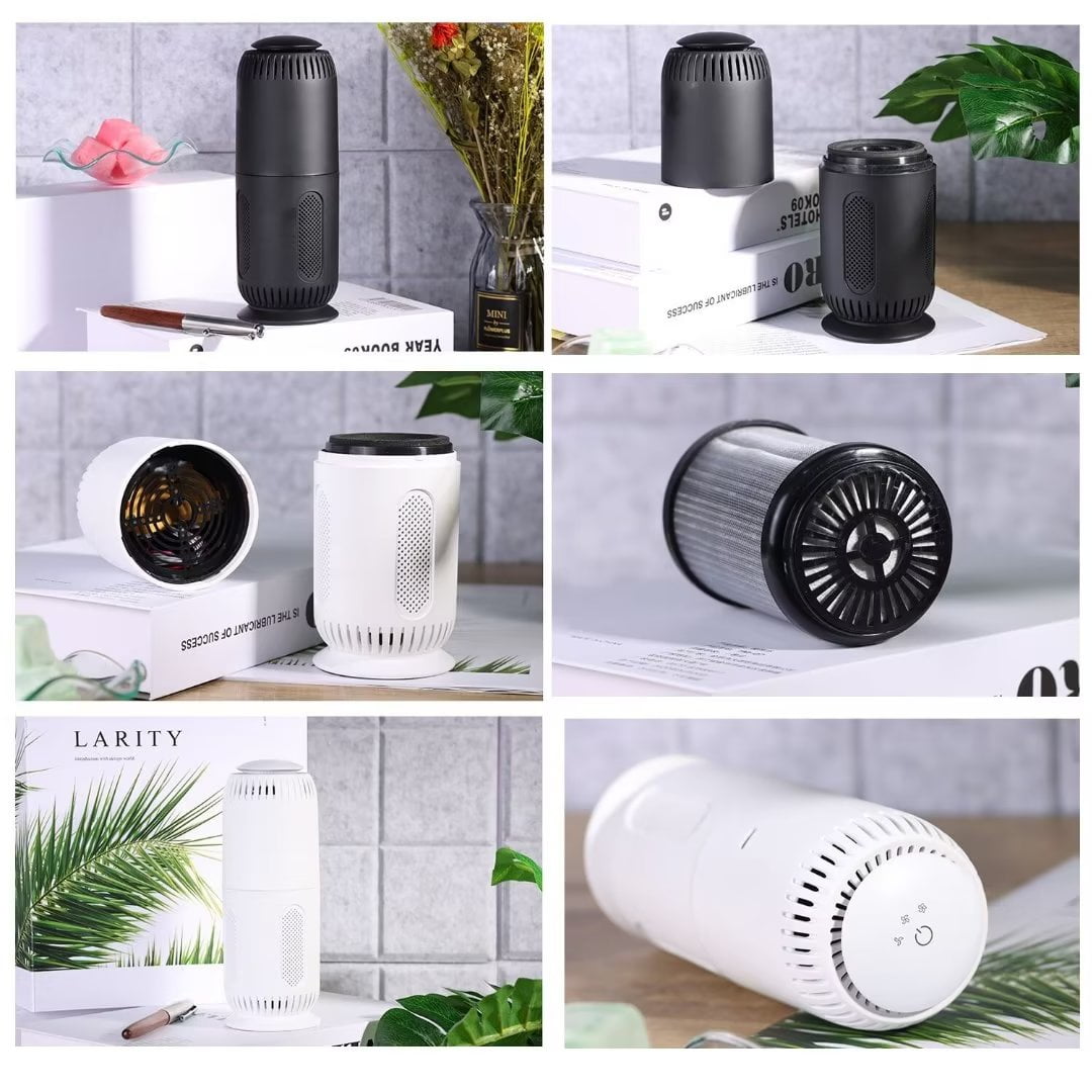 Air Purifiers for Allergies and Asthma,Air Purifier for Bedroom Mini Air Purifier for Home,Dust,Pets,Indoor,Office,Small Room,Portable Desktop Air Purifier for Car,Smoke Odor
