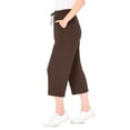 thumbnail image 2 of Woman Within Plus Size Sport-Knit Pull-On Capri Pants, 2 of 6