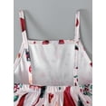 thumbnail image 5 of Sedceaty Kids Girl Sleeveless Jumpsuit Casual Christmas Cartoon Printed Spaghetti Straps Rompers for Toddler, 5 of 9