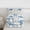 Yellow Blue White, variant on Erosebridal Flying Blue Butterflies Full Size Comforter Sets 3 Pieces For Girls,Teens Floral Daisy Flowers Bedding Sets,Super Cozy Room Decor