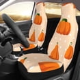 thumbnail image 3 of XMXT 2Pcs Car Seat Cover Decor Protector, Cartoon Pumpkin Seaso Front Seat Covers for Cars SUVs, Universal Fit, 3 of 9