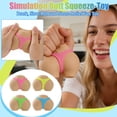 thumbnail image 1 of Rainbow Bread Squishy, Realistic Toast Squeeze Toy, Colorful Food Fidget for Calm & Relaxation, 1 of 6