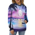 thumbnail image 4 of Moonlit Beach Serenity Men's Women New Sweatshirt Hoodie Men's Plus Size Sweatshirt Hooded Sweatshirt 3d Printed Street Men's Cloth, 4 of 6