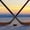 Hockey Face Off, variant on Elephant Stock Hockey Sunset Play Wall Art - Horizontal Multi Panel Canvas - Living Room Wall Decor - Sports Multi Panel - Gray And Orange Decor - 23" x 14"