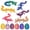 6-piece Set - C, variant on 6PCS 3D Printed Dragon Eggs with Articulated Dragons Inside, Flexible Crystal Dragon Fidget Sensory