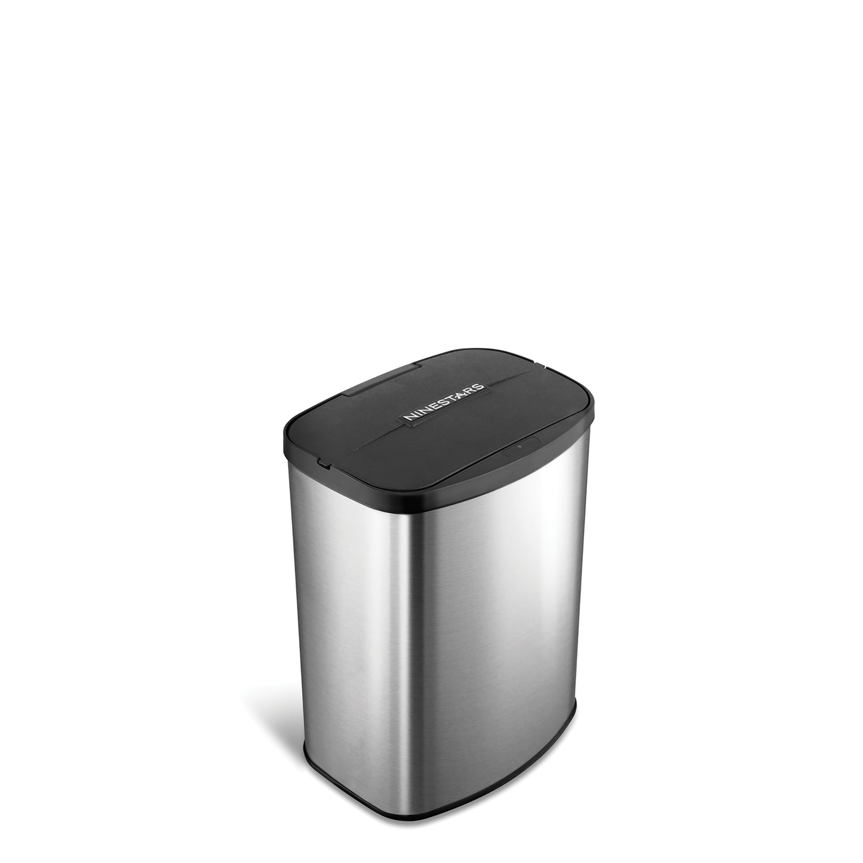 Nine Stars Motion Sensor Rectangular Touchless 2 1 Gal Trash Can Nine Stars Motion Sensor Rectangular Touchless 2 1 Gal Trash Can Stainless Steel