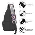 thumbnail image 4 of Sling Bag for Men, Paisley Pattern No.9036 Fanny Pack Crossbody Bags Shoulder Chest Bag, Small Gym Bag Anti Theft Crossbody Backpack Daypack for Travel Sports Running Hiking, 4 of 7