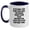 White/Navy, variant on Funny Yoga Instructor Gifts from Friends and Family, Two Tone Coffee Mugs for Graduation, Try What Your Yoga Instructor Told You To Do The First Time, Inspirational Mugs for Her, Him, or Coworkers