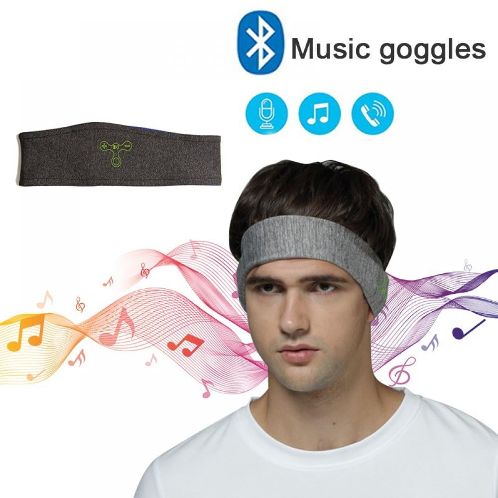 Headphones Headband Breathable Earphones with Builtin Speakers for Sleeping, Running, Yoga