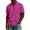 #02Purple Pink, variant on Men Half Zip Lapel Short Sleeve Polo Shirt Breathable Casual Chest Pocket Lightweight Solid Color Daily Tops S