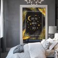 thumbnail image 2 of Cortina Noren de media puerta con estampado de luna de inspiración japonesa para dormitorio y cocina, 85 x 120 cm, acento decorativo, 2 of 8