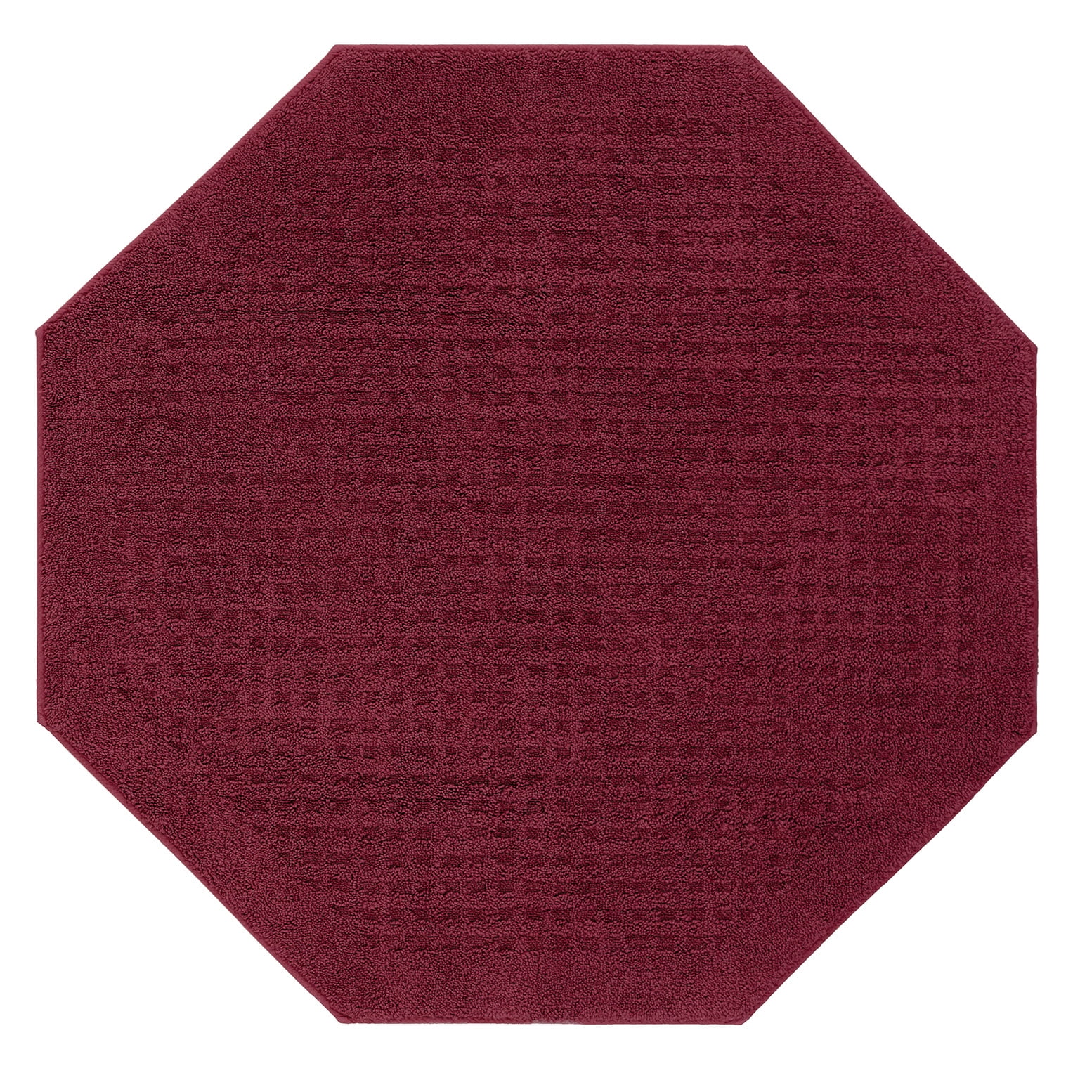 Mohawk Home Vista Bath Rug Octagon, 4'x4', Red