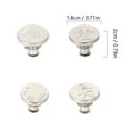 thumbnail image 2 of Minkissy 10 Pcs Boutons de Blazer Rond Rétro pour Veste Installation Instantanée Argent, 2 of 7