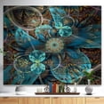 thumbnail image 2 of Design Art - Fractal Blue Flowers, 2 of 5