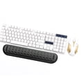 thumbnail image 3 of Alfombrilla para teclado de ordenador portátil, alfombrilla para teclado de ordenador de oficina en casa, cojín de apoyo para muñeca, Juegos de teclado y mouse para computadora negro METRO, 3 of 5