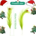 thumbnail image 3 of 16PC Faux Pampas Grass Christmas Tree Topper Elf Wreath Ornaments Decor, 3 of 5