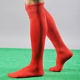 thumbnail image 3 of WTXUE Soccer Socks, Knee High Stockings, Over Knee Long Socks Men Sock RD Football Sport Baseball Soccer High Socks, Red, 3 of 8