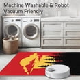 thumbnail image 5 of ODIKA 2'x3' Machine Washable Non-Slip Area Rug, Conifer Grove Dusk DIY Latch Hook Kit with Silhouetted Pines High Traffic Rug with Pad, Red, 744653, 5 of 8
