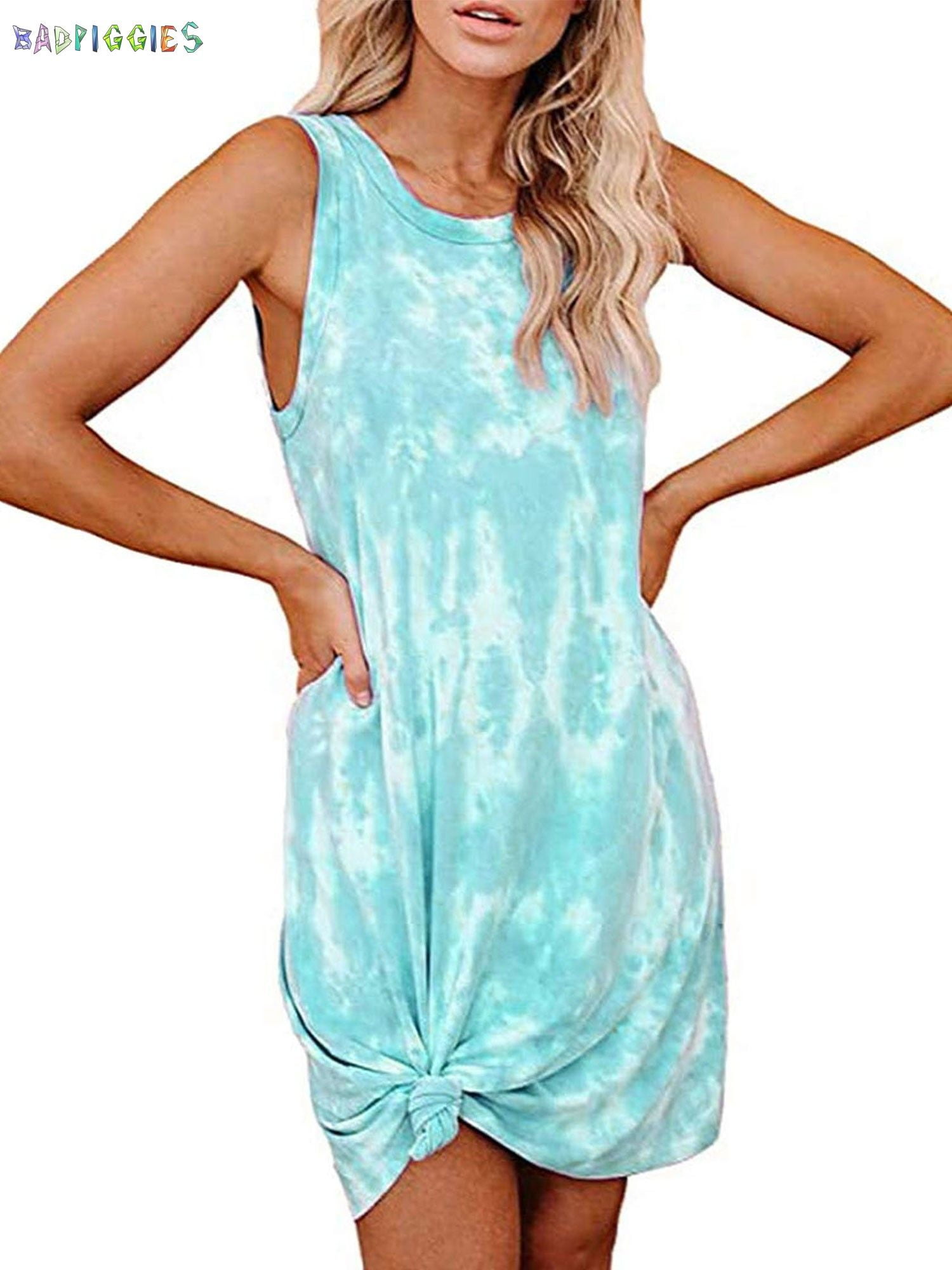 sky blue sundress