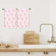 thumbnail image 5 of Pink Bow Kitchen Towel Cute Bowknot Dish Towel 18 x 26 Inch Hand Drying Tea Towel for Valentine''s Day Bathroom Decor Cooking Baking Party Supplies, 2 Pcs, 5 of 6