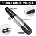 thumbnail image 4 of Jinsinto 5pcs 3.1mm-19mm Pipe Screw Extractor Bolt Remover Removal Tool Kit, 4 of 5